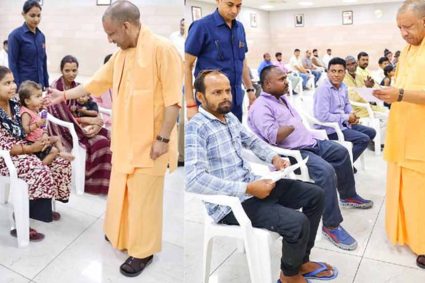 सीएम योगी  का जनता दर्शन, फरियादियों की समस्याओं पर सख्त निर्देश