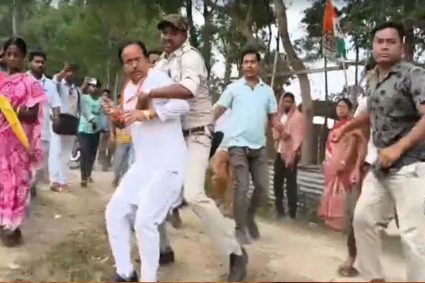 हुमायूं कबीर की कार पर हमला, सुवेंदु सरकार को दौड़ा-दौड़ाकर पीटा, बंगाल वोटिंग में हिंसा का तांडव