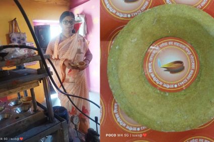 मां नर्मदा को प्रदूषण मुक्‍त रखने के संकल्‍प के साथ आटे के दीपक का शुरू किया व्‍यवसाय