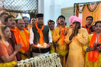 भोपाल में अत्यंत हर्ष और उल्लास से निकली चित्रगुप्त जी की भव्य शोभा यात्रा