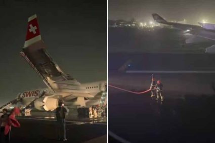 दिल्ली एयरपोर्ट पर बड़ा हादसा टला, स्विस फ्लाइट LX 147 के इंजन में टेकऑफ के दौरान लगी आग