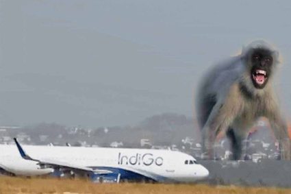 Lucknow एयरपोर्ट पर रनवे पर आया बंदर, रायपुर फ्लाइट की लैंडिंग के वक्त लगा इमरजेंसी ब्रेक