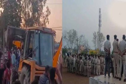 Burhanpur में अतिक्रमण हटाने गई टीम पर पथराव, JCB ऑपरेटर समेत 4 लोग घायल