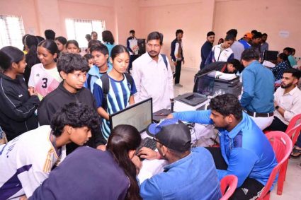 राज्य स्तरीय आवासीय खेल अकादमी में चयन के लिए ट्रायल शुरू, 204 खिलाड़ियों ने लिया हिस्सा