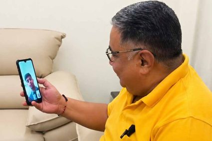 पेंड्रा के मेधावी विद्यार्थियों से वीडियो कॉल पर जुड़े मंत्री  राजेश अग्रवाल