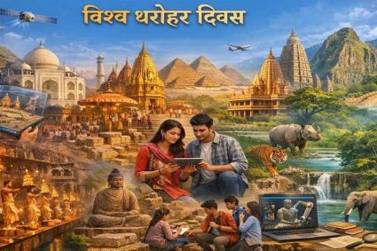 इंटैक ने धूमधाम से मनाया विश्व धरोहर दिवस, शहर में निकाली गई विरासत यात्रा